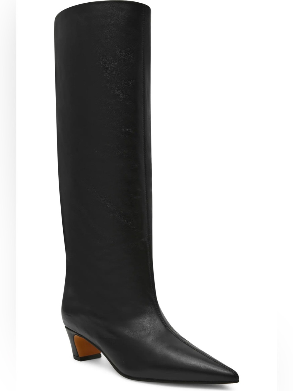 Steve Madden Brax pointed boot black leather size 8 - NEW!